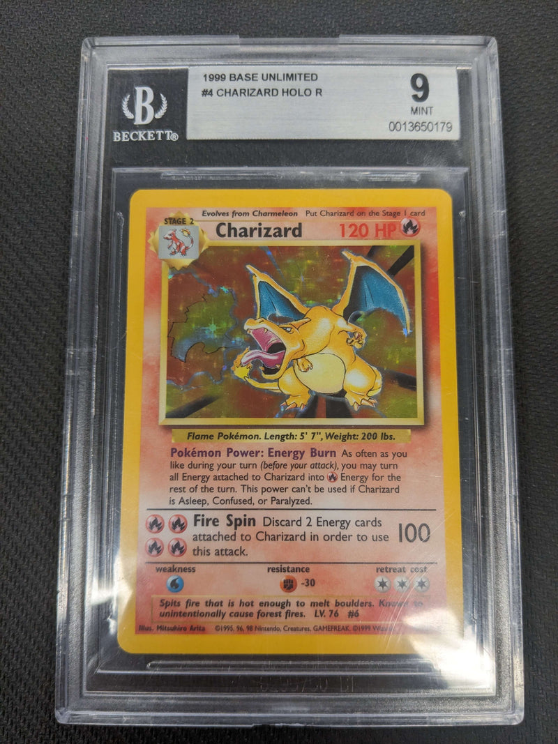 Charizard (4/102) [Base Set Unlimited] (Graded - BGS 9)