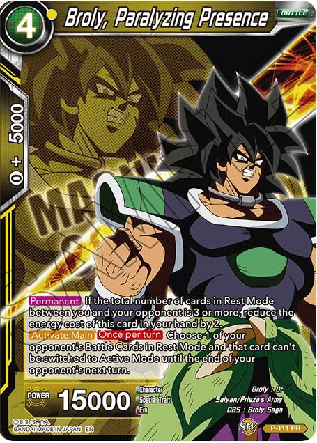 Broly, Paralyzing Presence (Magnificent Collection) [P-111]