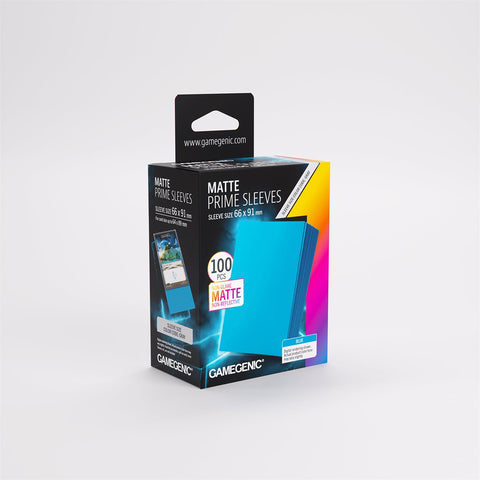 Gamegenic - Sleeves: Gamegenic Matte Prime Sleeves - Non-Glare Blue (100)