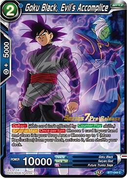 Goku Black, Evil's Accomplice (Series 7 Pre-Release) (BT7-044) [Assault of the Saiyans] (Copy)