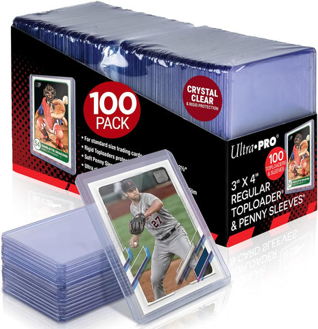 100 Toploader 3" x 4" + 100 Penny Sleeves Combo (Ultra Pro)