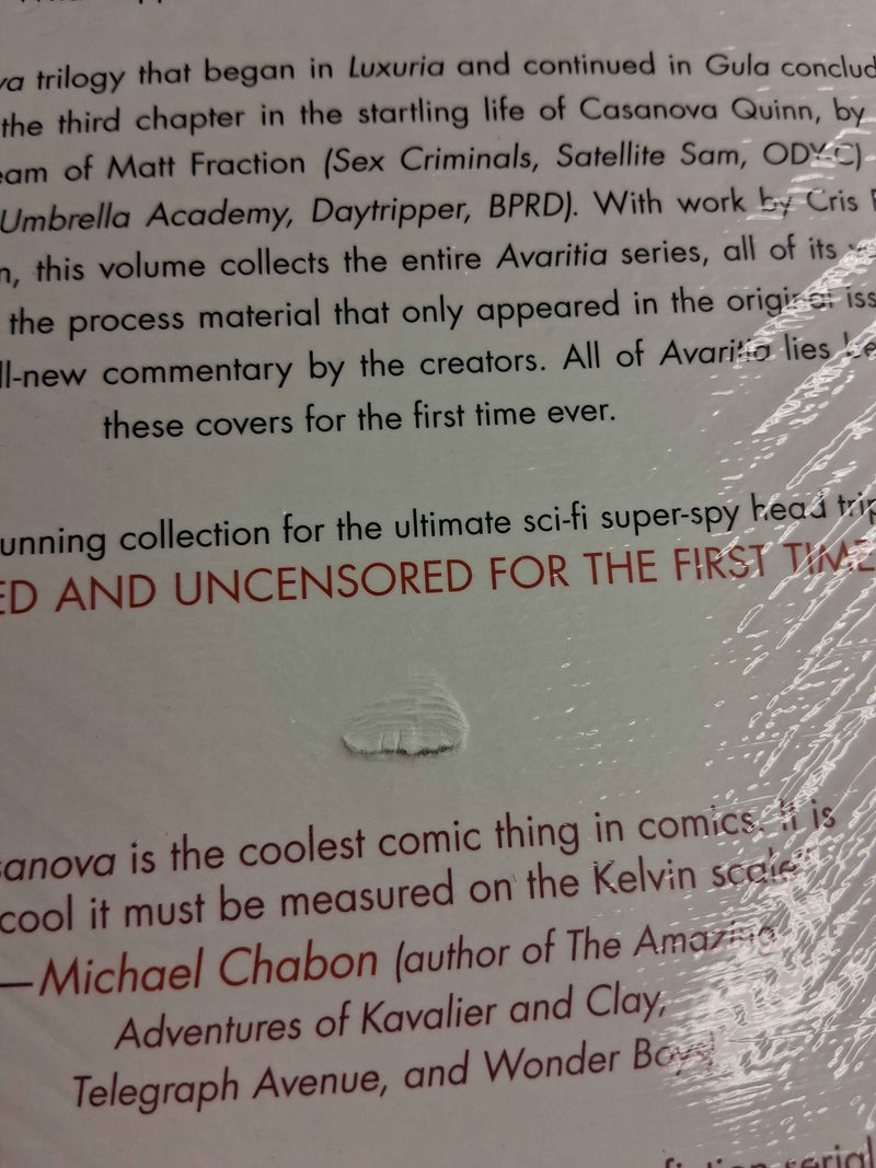 Casanova HC Vol 03 Avaritia (Damaged)