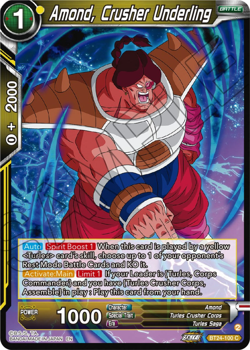 Amond, Crusher Underling (BT24-100) [Beyond Generations]