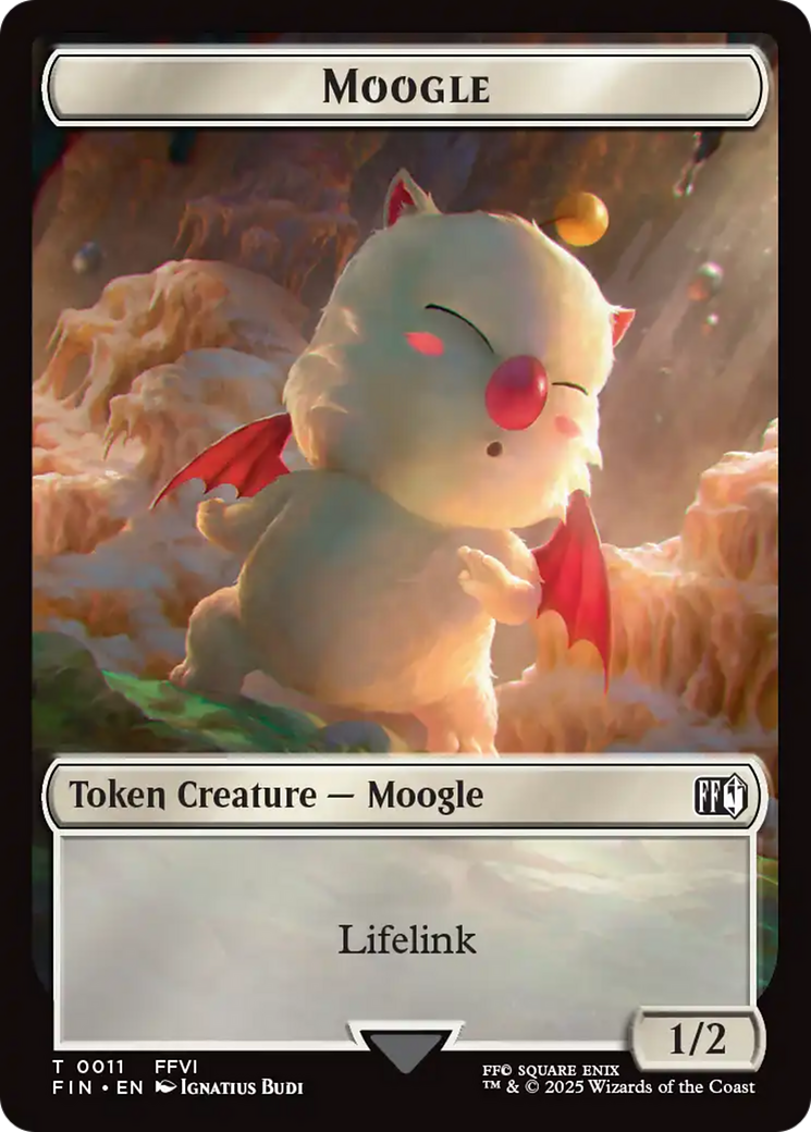 Hero (0004) // Moogle (0011) Double-Sided Token [FINAL FANTASY Tokens]
