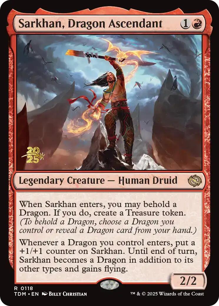 Sarkhan, Dragon Ascendant [Tarkir: Dragonstorm Prerelease Promos]