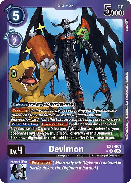 Devimon [EX9-061] (Limited Foil) [Versus Monsters]