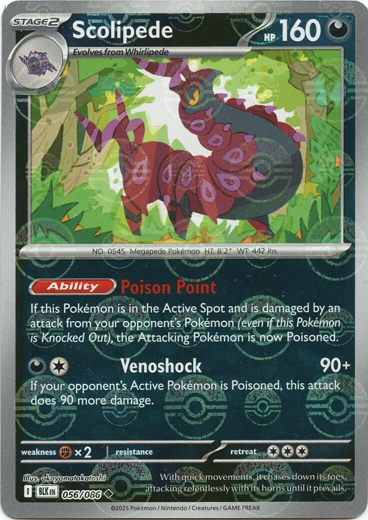 Scolipede (056/086) (Poke Ball Pattern) [Scarlet & Violet: Black Bolt]