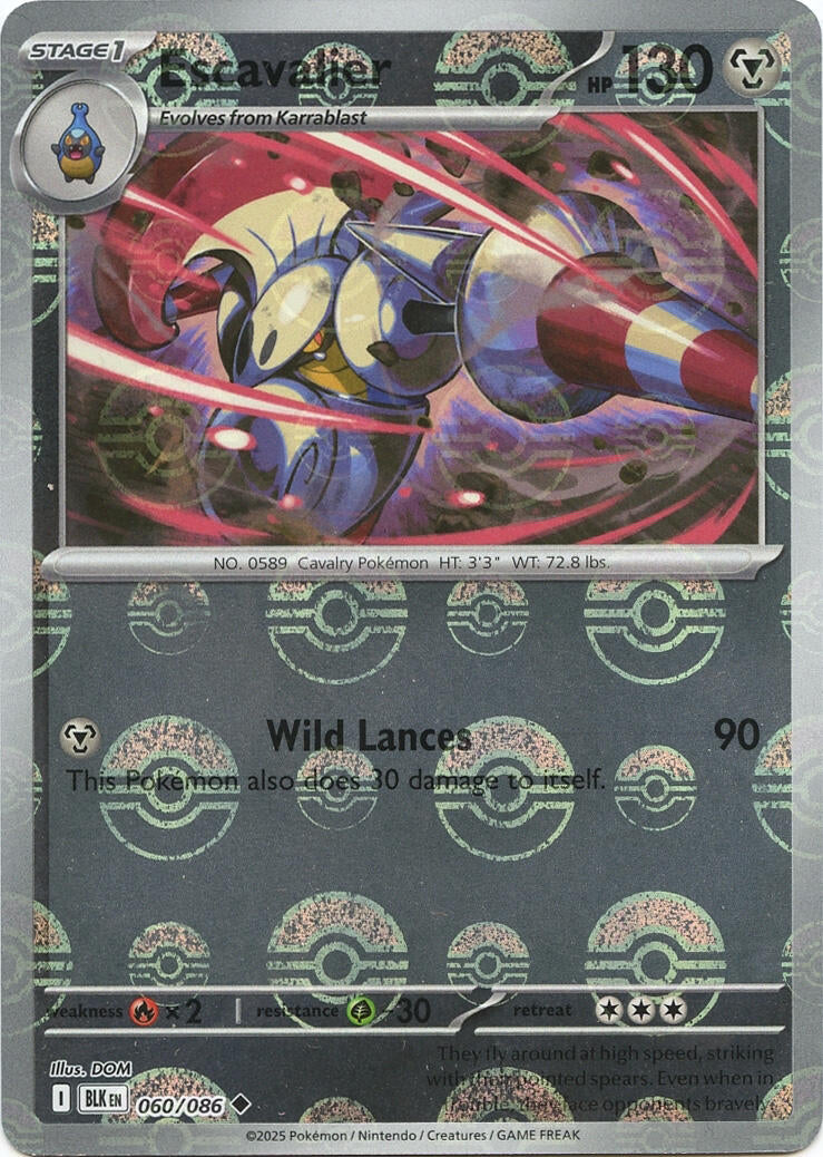Escavalier (060/086) (Poke Ball Pattern) [Scarlet & Violet: Black Bolt]