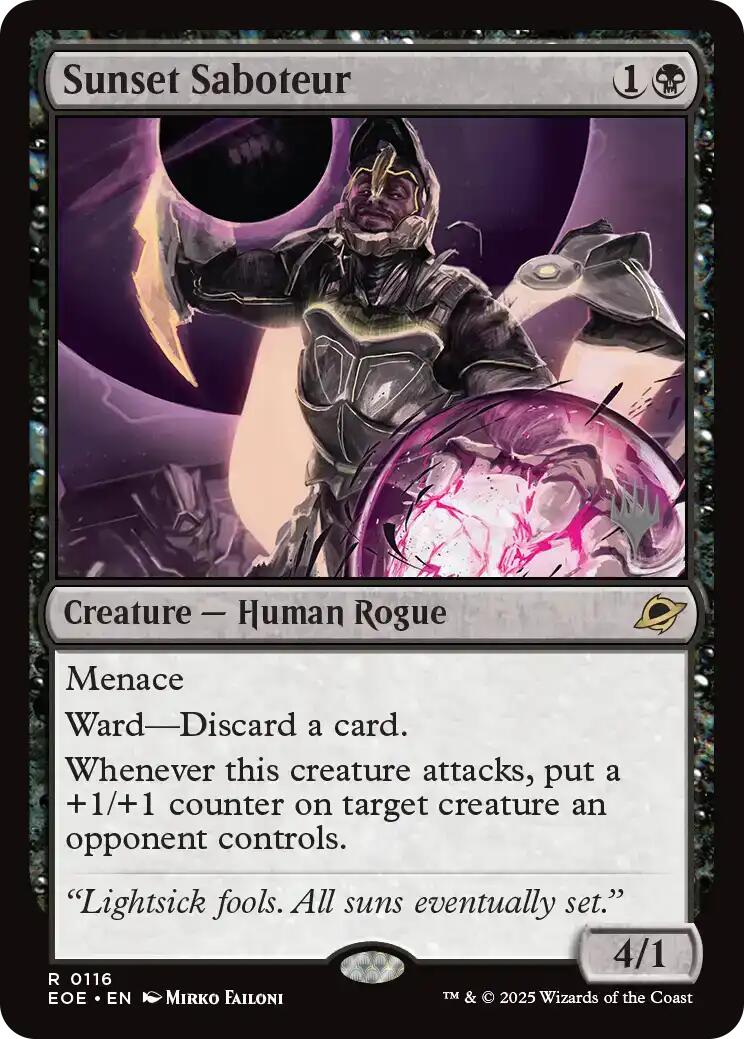 Sunset Saboteur (Promo Pack) [Edge of Eternities Promo Pack]
