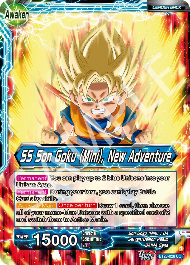 Son Goku (Mini) // SS Son Goku (Mini), New Adventure (BT28-028) [Prismatic Clash]