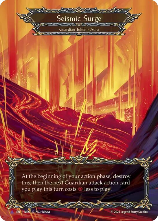 Seismic Surge (Lava) (Marvel) [MPG112] (Mastery Pack Guardian)  Cold Foil