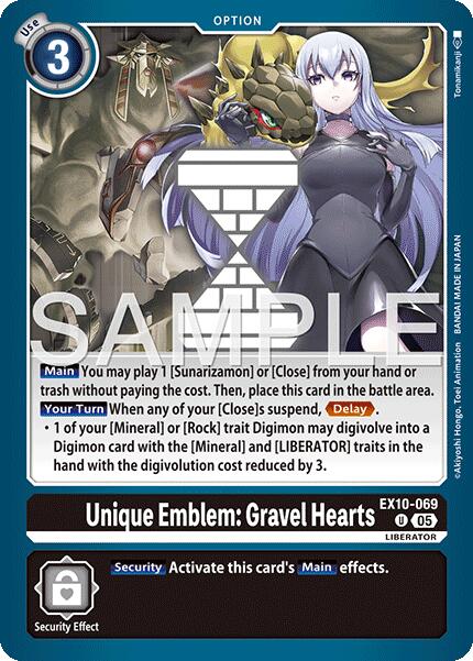 Unique Emblem: Gravel Hearts [EX10-069] [Sinister Order]