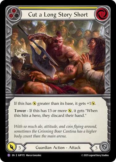 Cut a Long Story Short [SUP172] (Super Slam)  Rainbow Foil