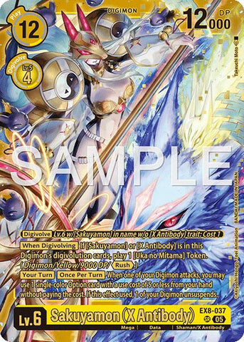 Sakuyamon [EX8-037] (X Antibody) (Alternate Art) [Starter Deck: Amethyst Mandala Advanced Deck Set]