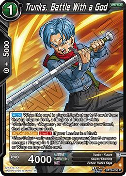 Trunks, Battle With a God (BT29-098) [Fearsome Rivals]