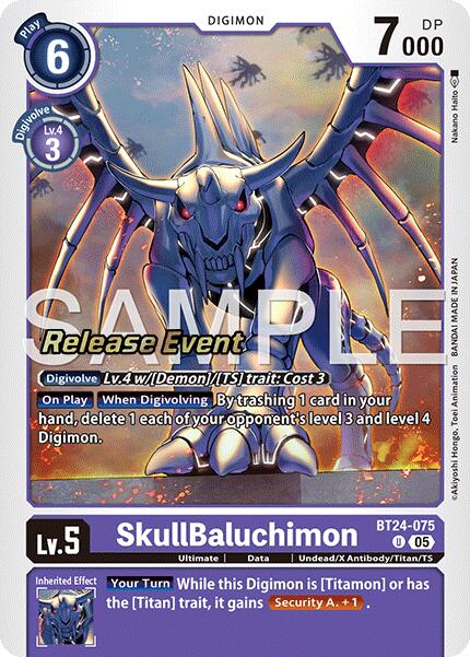 SkullBaluchimon [BT24-075] [Time Stranger Release Events Cards]