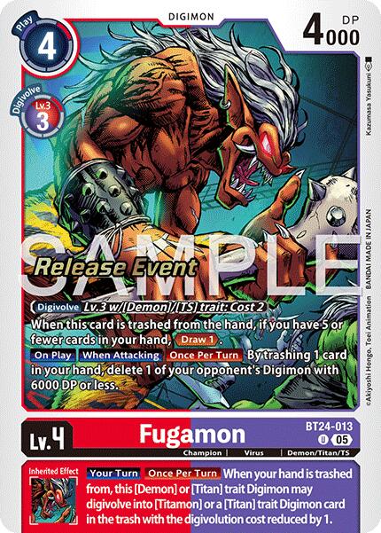 Fugamon [BT24-013] [Time Stranger Release Events Cards]