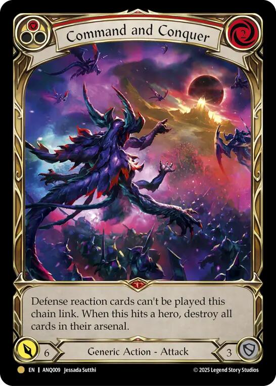 Command and Conquer [ANQ009] (Compendium of Rathe - Antiquity Pack)  Rainbow Foil