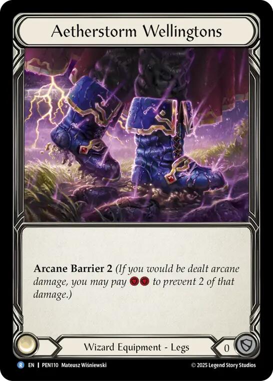 Aetherstorm Wellingtons [PEN110] (Compendium of Rathe)  Cold Foil
