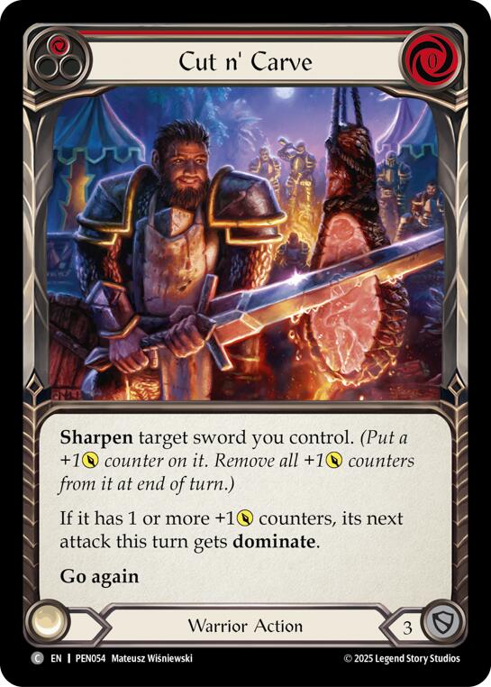 Cut N Carve (Red) (Regular) [PEN054] (Compendium of Rathe)