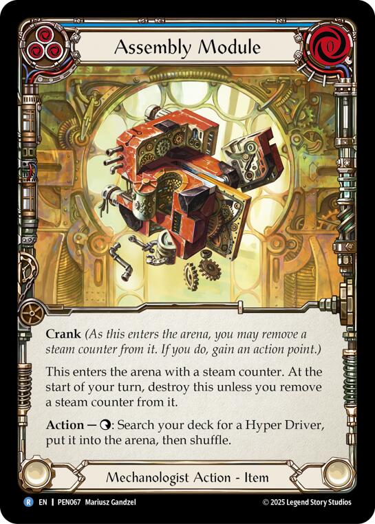 Assembly Module (Blue) (Cold Foil) [PEN067] (Compendium of Rathe)  Cold Foil