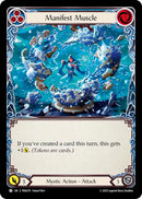 Manifest Muscle (Blue) (Rainbow Foil) [PEN270] (Compendium of Rathe)  Rainbow Foil