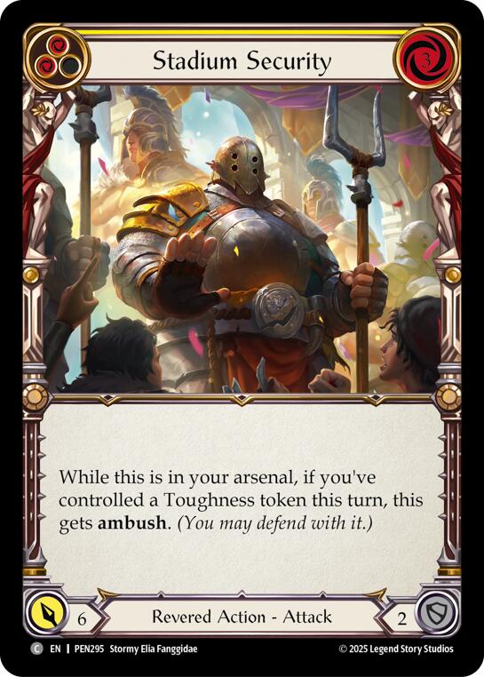 Stadium Security (Yellow) (Regular) [PEN295] (Compendium of Rathe)