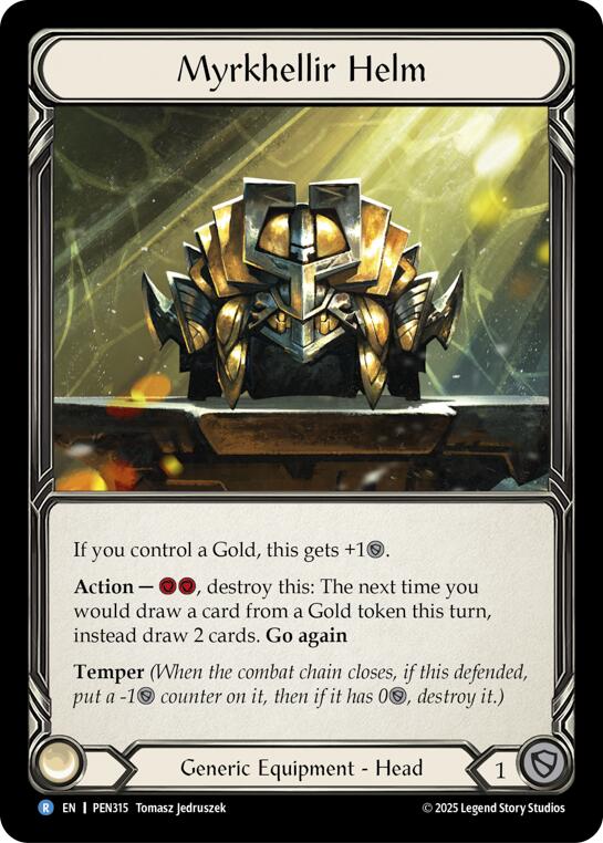 Myrkhellir Helm [PEN315] (Compendium of Rathe)  Cold Foil