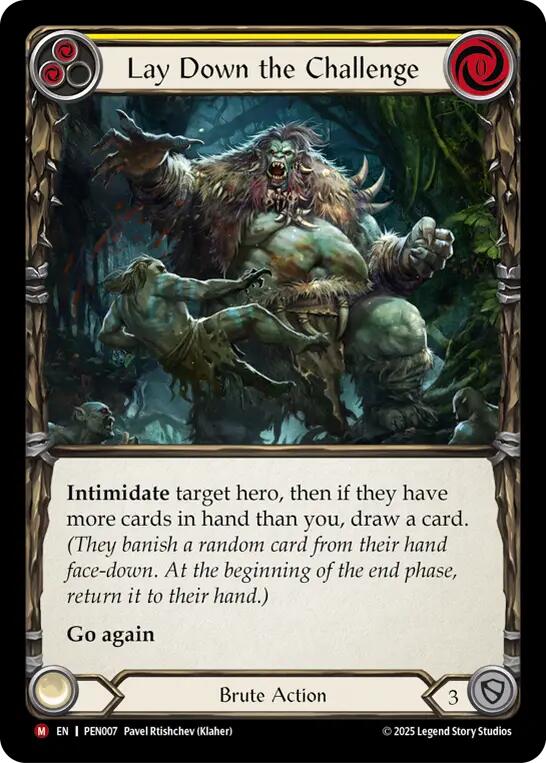 Lay Down The Challenge (Yellow) [PEN007] (Compendium of Rathe)