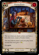 Premeditate (Red) (Gold) [ANQ022] (Compendium of Rathe - Antiquity Pack)  Rainbow Foil