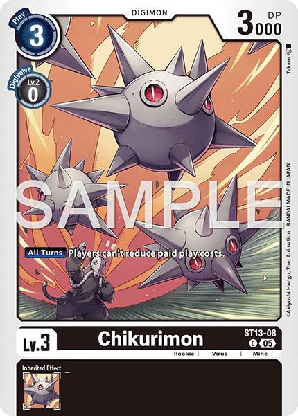 Chikurimon [ST13-08] (Foil Reprint) [Advanced Booster Digimon Generation]