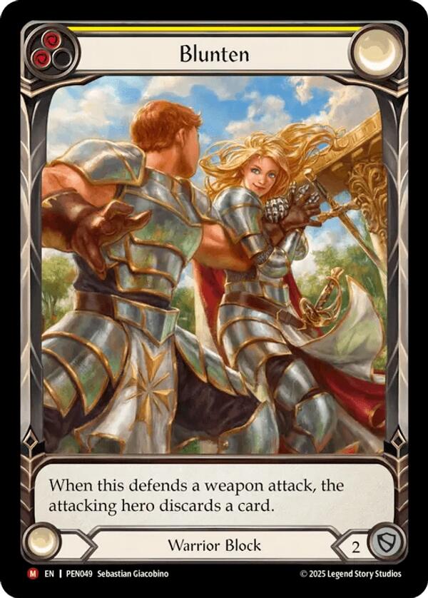 Blunten (Yellow) (Extended Art) [PEN049] (Compendium of Rathe)  Rainbow Foil