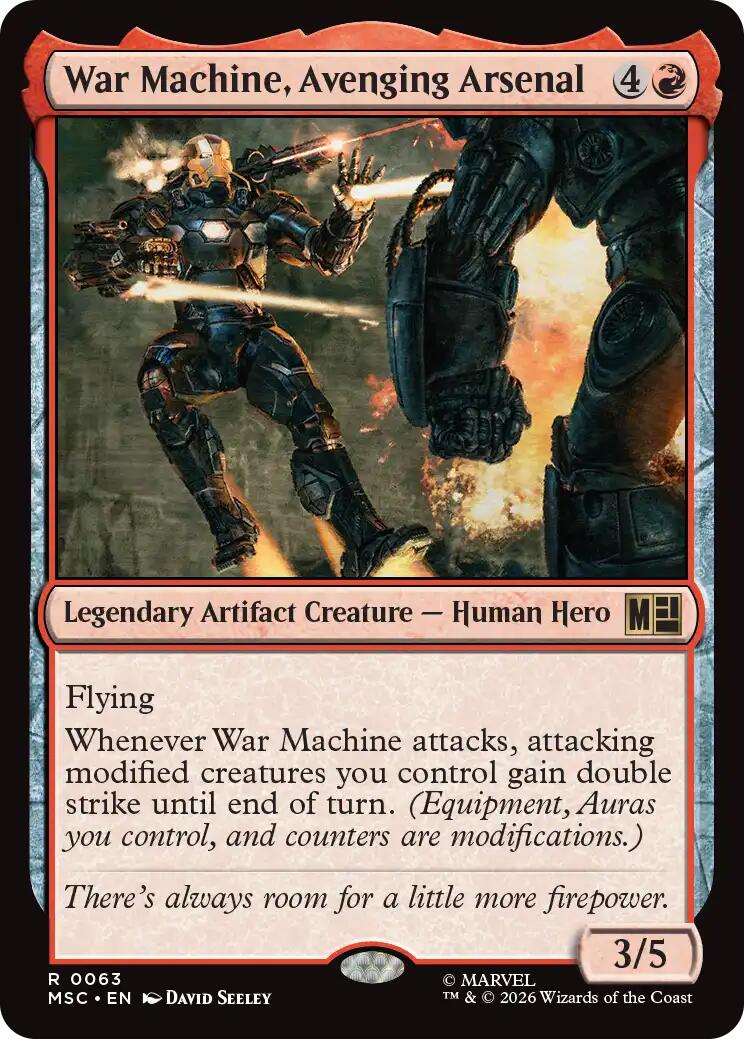 War Machine, Avenging Arsenal (Surge Foil) [Marvel Super Heroes Commander]