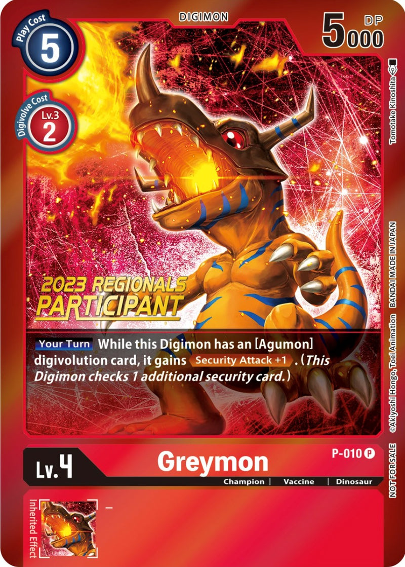 digimon greymon card Greymon - ST1-07 (Tamer Party Promo) - Starter Deck 01: Gaia Red