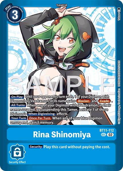 Rina Shinomiya [BT11-112] [Limited Card Pack -Final Crest-]