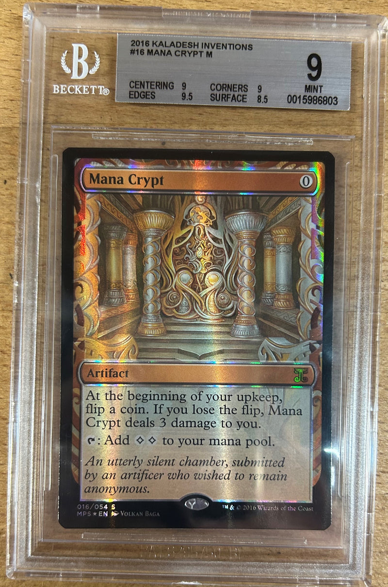Mana Crypt [Kaladesh Inventions] (Graded - BGS 9)