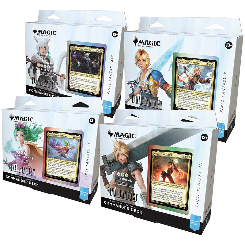 MTG Final Fantasy Collector Commander Decks (set of 4)