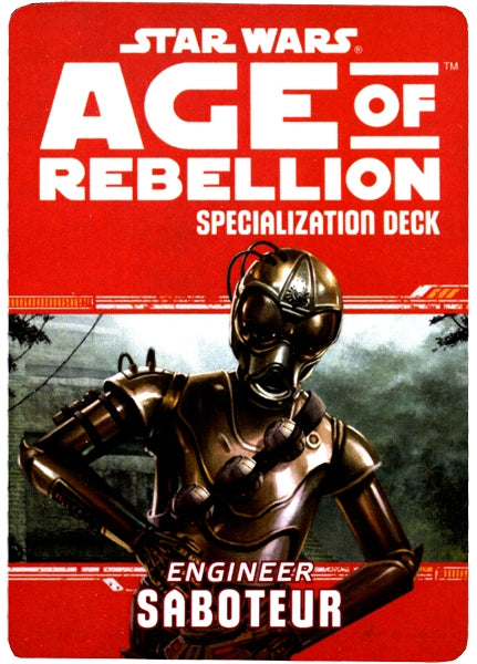 Star Wars Age of Rebellion: Specialization Deck - Engineer - Saboteur