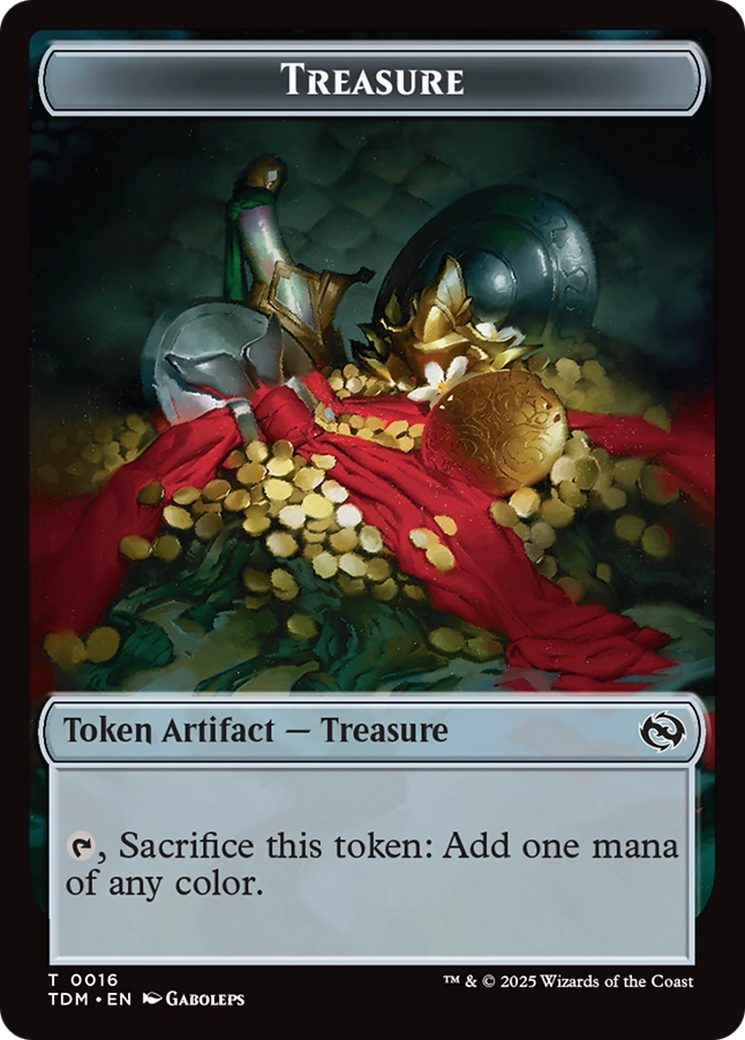 First Mate Ragavan // Treasure Double-Sided Token [Tarkir: Dragonstorm Commander Tokens]