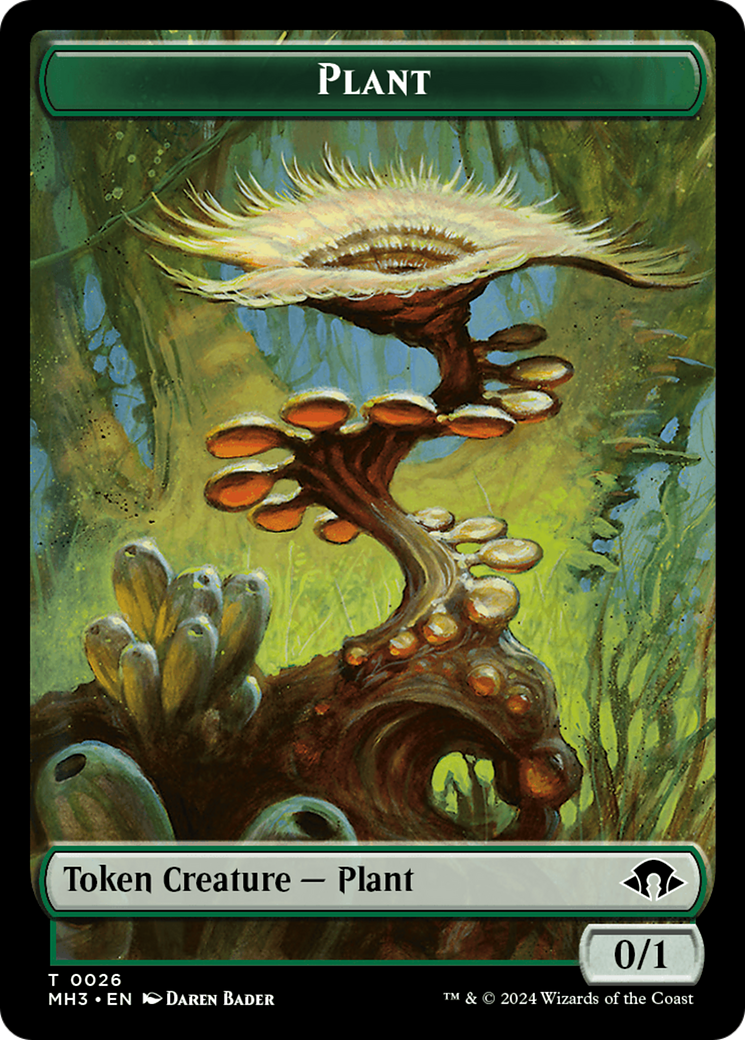 Ape // Plant Double-Sided Token [Modern Horizons 3 Commander Tokens]