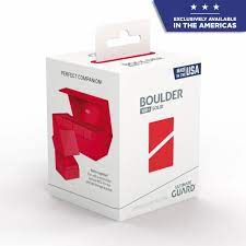 Ultimate Guard - Deck Case 100+ Boulder Solid: Red