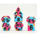 Silicone Rubber Dice Set of 7 Gaymers Pride - Pansexual Flag