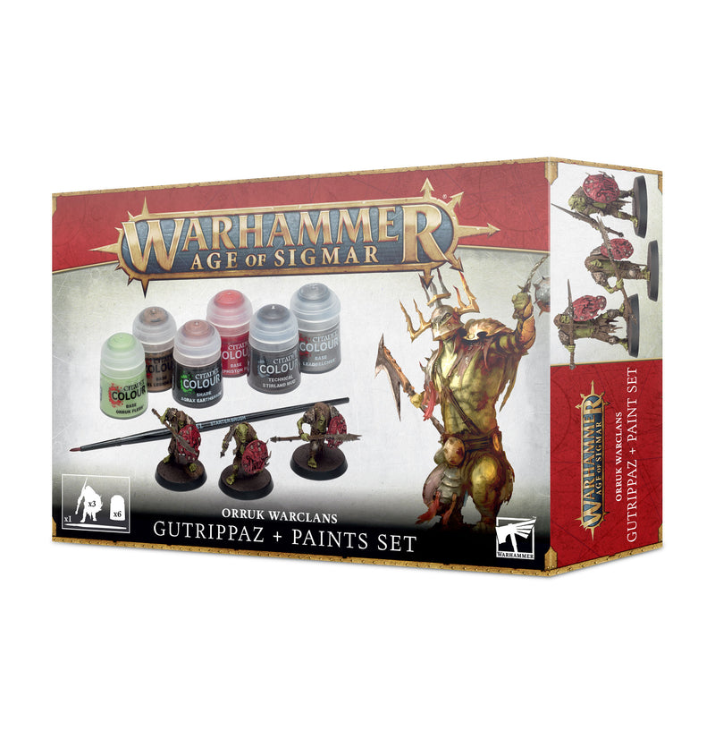 Warhammer: Age of Sigmar - Orruks Gutrippaz + Paint Set
