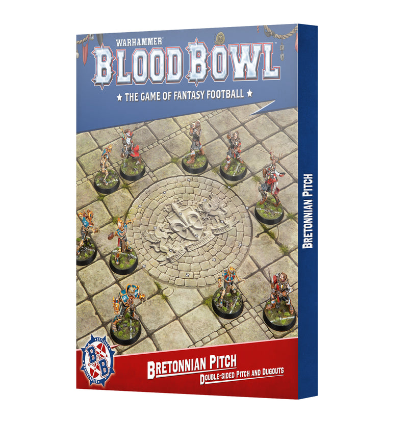 Blood Bowl Bretonnian Team Pitch and Dugouts