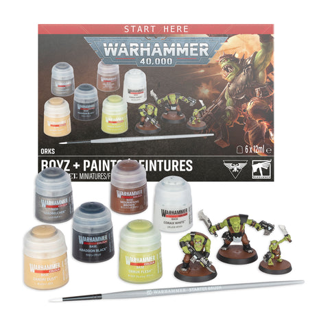 Warhammer 40,000: Ork Boyz + Paints