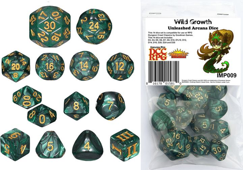 Unleashed Arcana Dice - Wild Growth