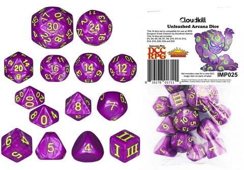 Unleashed Arcana Dice - Cloudkill