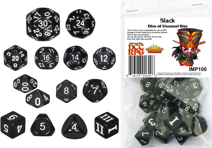 Unleashed Arcana Dice - Black