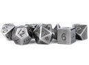 Metal Dice Set of 7 - Antique Silver
