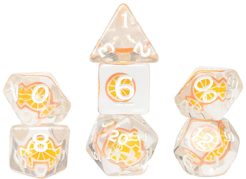 Sirius Dice - Dice Set - Fruit Slice - Orange